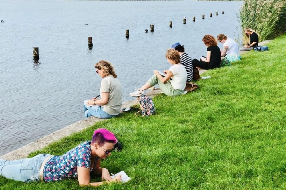 zintuigelijke schrijfwandeling